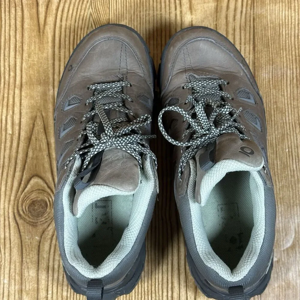 Oboz Women’s 7.5 Sawtooth X Brown B-Dry Waterproof Leather Low Hiking Trail Shoe